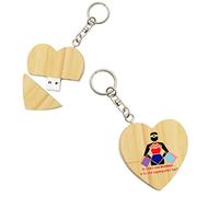 My Custom Style PenDrive USB legno cuore 5x5,3x1cm#Mamma SuperPoteri#16Gb