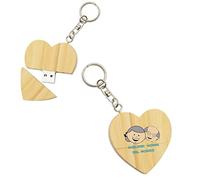 My Custom Style PenDrive USB legno cuore 5x5,3x1cm#Nonni-Migliori Nonni#16Gb