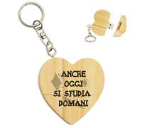 My Custom Style PenDrive USB legno cuore 5x5,3x1cm#Studio domani#16Gb