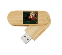 My Custom Style PenDrive USB legno rotante 6,5x2,2x1,3cm#arte-marte e venere, Lagrenee#16Gb