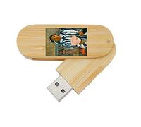 My Custom Style PenDrive USB legno rotante 6,5x2,2x1,3cm#arte-Tehamana, Gauguin#16Gb