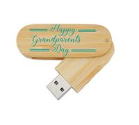 My Custom Style PenDrive USB legno rotante 6,5x2,2x1,3cm#Nonni-Grand parent#16Gb