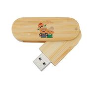 My Custom Style PenDrive USB legno rotante 6,5x2,2x1,3cm#Nonni-Nonni#16Gb