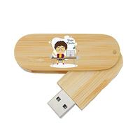 My Custom Style PenDrive USB legno rotante 6,5x2,2x1,3cm#scuola-1#16Gb