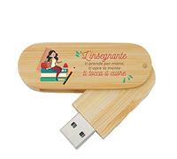My Custom Style PenDrive USB legno rotante 6,5x2,2x1,3cm#scuola-6#16Gb