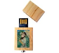 My Custom Style PenDrive USB legno4,5x2,5x0,8cm#arte-Primavera, Monet#64Gb