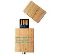 My Custom Style PenDrive USB legno4,5x2,5x0,8cm#Nonni-Grand parent#32Gb