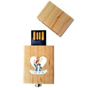 My Custom Style PenDrive USB legno4,5x2,5x0,8cm#Papà-LoveDad5#32Gb