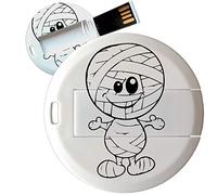 My Custom Style PenDrive USB tonda 4,3cm-0,3mm#Halloween-Mummia#32Gb