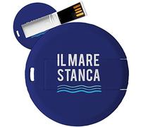 My Custom Style PenDrive USB tonda 4,3cm-0,3mm#il mare stanca#32Gb