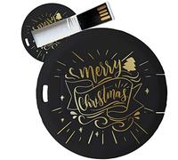 My Custom Style PenDrive USB tonda 4,3cm-0,3mm#Natale - Merry Christmas 9#16Gb