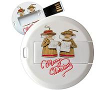 My Custom Style PenDrive USB tonda 4,3cm-0,3mm#Natale-MerryChristmas11#16Gb