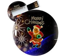 My Custom Style PenDrive USB tonda 4,3cm-0,3mm#Natale-MerryChristmas13#16Gb