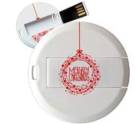 My Custom Style PenDrive USB tonda 4,3cm-0,3mm#Natale-MerryChristmas20#16Gb