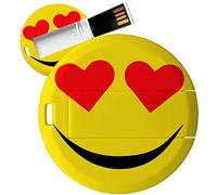 My Custom Style PenDrive USB tonda 4,3cm-0,3mm#Smile - Cuoricini#32Gb