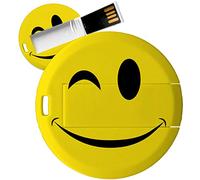 My Custom Style PenDrive USB tonda 4,3cm-0,3mm#Smile - Occhiolino#32Gb