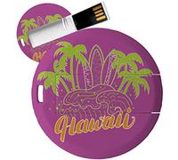 My Custom Style PenDrive USB tonda 4,3cm-0,3mm#Summer Time - Hawaii#16Gb