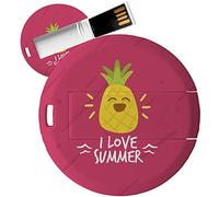My Custom Style PenDrive USB tonda 4,3cm-0,3mm#Summer Time - I Love Summer#32Gb