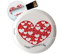 My Custom Style PenDrive USB tonda 4,3cm#Amore-Happy Day#16Gb