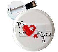 My Custom Style PenDrive USB tonda 4,3cm#Amore-Me and You#32Gb