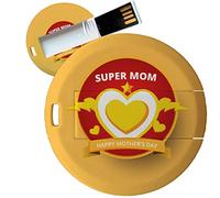 My Custom Style PenDrive USB tonda 4,3cm#Mamma SuperMom3#32Gb