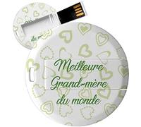 My Custom Style PenDrive USB tonda 4,3cm#Nonni-Meilleur Grand-mère#32Gb 3.0