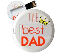 My Custom Style PenDrive USB tonda 4,3cm#Papà-BestDad1#32Gb 3.0