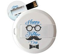 My Custom Style PenDrive USB tonda 4,3cm#Papà-HappyFather3#32Gb 3.0