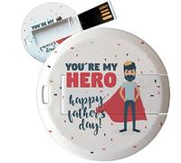 My Custom Style PenDrive USB tonda 4,3cm#Papà-HappyFather5#16Gb