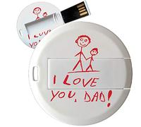 My Custom Style PenDrive USB tonda 4,3cm#Papà-LoveDad1#32Gb 3.0