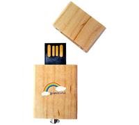 My Custom Style PenDriveUSB legno4,5x2,5x0,8cm#Andrà tutto bene 3#16Gb