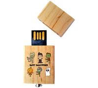 My Custom Style PenDriveUSB legno4,5x2,5x0,8cm#Halloween-Happy#32Gb