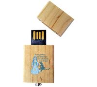 My Custom Style PenDriveUSB legno4,5x2,5x0,8cm#Pinocchio-Fata Turchina#32Gb