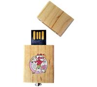 My Custom Style PenDriveUSB legno4,5x2,5x0,8cm#Pinocchio-Vita rosa#16Gb