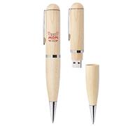 My Custom Style penna in legno con PenDrive USB #Mamma - the best mom#32Gb
