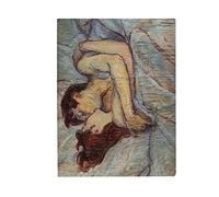 My Custom Style Stampa su Tela Canvas cartonata #Arte-Bacio a Letto, Toulouse Lautrec# quadretto 25x30cm.
