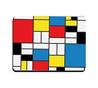 My Custom Style Tappetino Classico Neoprene#Arte-Giallo Blu Rosso Nero, Mondrian# 18x22