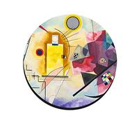 My Custom Style Tappetino Classico Neoprene#Arte-GialloRossoBlu Kandinsky# 20cm Tondo