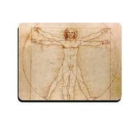 My Custom Style Tappetino Classico Neoprene#Arte-Uomo Vitruviano Leonardo# 18x22