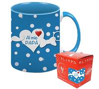 My Custom Style Tazza Interno+Manico Azzurro#papà-AlMioPapà#325ml