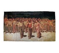 My Custom Style Telo Mare #Arte-Quarto Stato, Pellizza da Volpedo# Cotone Full Print 140x70