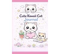 My Cute Cat Journal: Aesthetic diary with adorable mochi cats, prompts and space for your thoughts & feelings