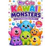 My Cute Kawaii Monsters: A Fun Coloring Book for Kids!