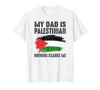 My Dad Is Palestinese Palestinese Pride Flag Heritage Roots Maglietta