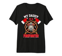 My Daddy Is A Firefighter Fireman Firefighters Lovers Maglietta Premium