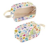 My Daily Affirmations - Beauty case trasparente per la cura di sé, regalo ispiratore, regalo per affermazioni positive quotidiane, Il mio Dailybag