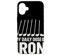 My Daily Dose Of Iron Umorismo Golf Battuta Papà Giocatore Custodia per iPhone 16 Plus