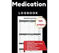 My Daily Medication & Vitamin Tracker: Stay organized and never miss a dose! Track your daily vitamins, prescriptions, and supplements with this ... for better health and peace of mind.