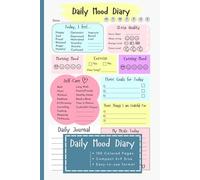 My Daily Mood Diary: Simple Mood Tracking Journal | Daily Tracker for Mental Health & Wellness | Notebook with Prompts | 100 Pages in Color | Small 6×9 Size Log Book