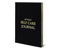 My Daily Self Care Journal: scrittura riflettente guidata con istruzioni di consapevolezza, tracker di positività ed esercizi di felicità, per donne e uomini, (nero)